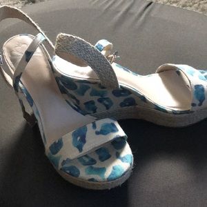 Cheetah print wedges